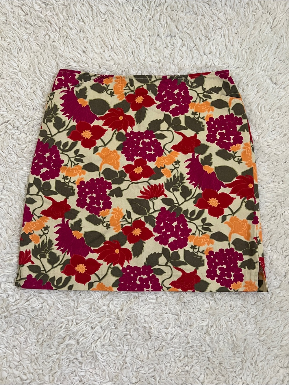Geoffrey Beene Sport Floral Skirt Pockets Size 8 Outdoor Golf Summer
